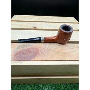 Vintage Captain Black Brushed Pewter Smoking Pipe – Used